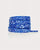 Bandana Paisley Shoe Lace 47-inch, Blue/White