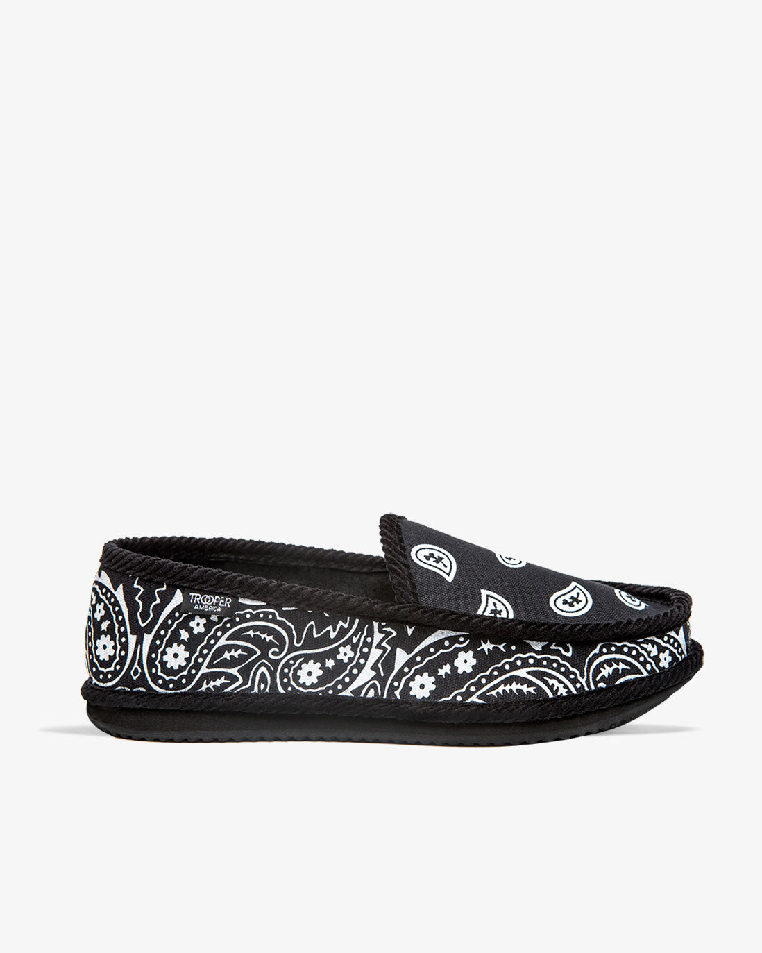 Trooper America Royal Bandana Rubber Slide | Royal Blue Bandana Sandal Men 11