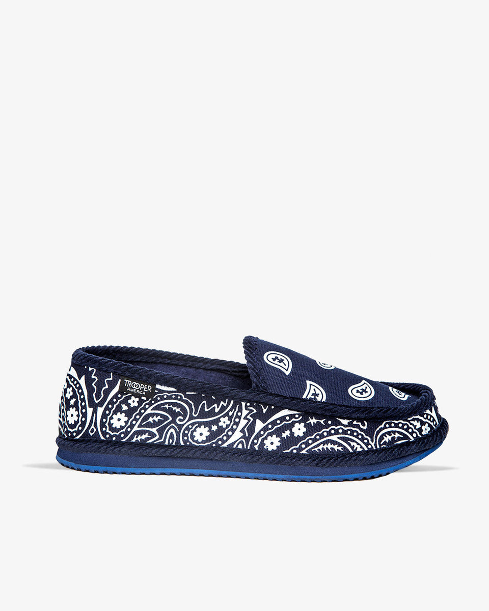 Trooper America Navy Bandana Shoe Bandana Athletic Comfy Slip