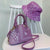 KW-001 Paisley Handbag Light Purple