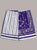 GT-002 Paisley Shorts With Stripes half, Purple/White