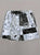 DK-002 Multi-Patch Bandana Paisley Shorts, White/Black
