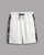 Paisley Striped Shorts, White/Black