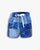 BH-001 Women’s Paisley Patch Shorts, Blue Mix