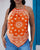 WT-001 Bandana Halter Neck Top, Orange