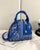 KW-001 Paisley Handbag Blue