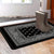 Waterproof Paisley Indoor Non-Slip Mat for Home Floor, Black