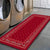 Waterproof Paisley Indoor Non-Slip Mat for Home Floor, Red