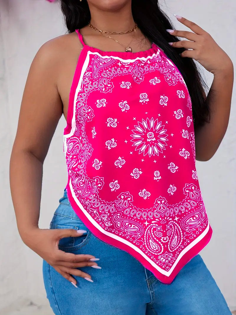 plus size bandana tube top