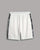Paisley Striped Shorts, White/Black