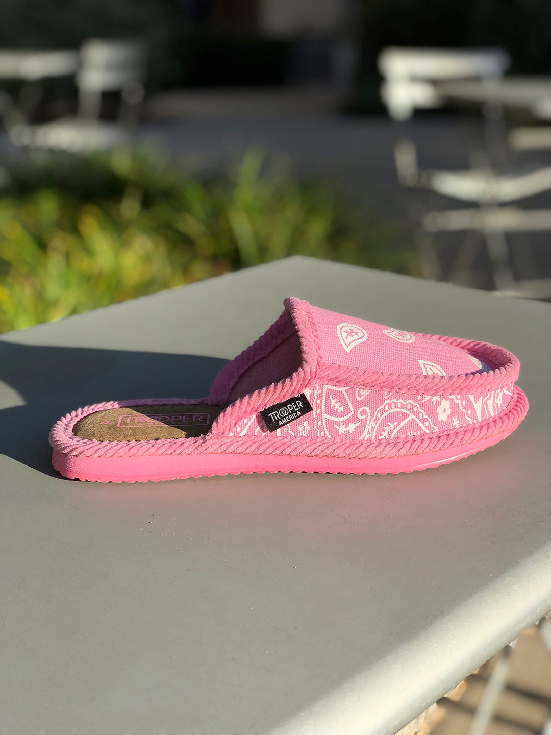 Trooper America Official Store Bandana Shoes Bandana Slides