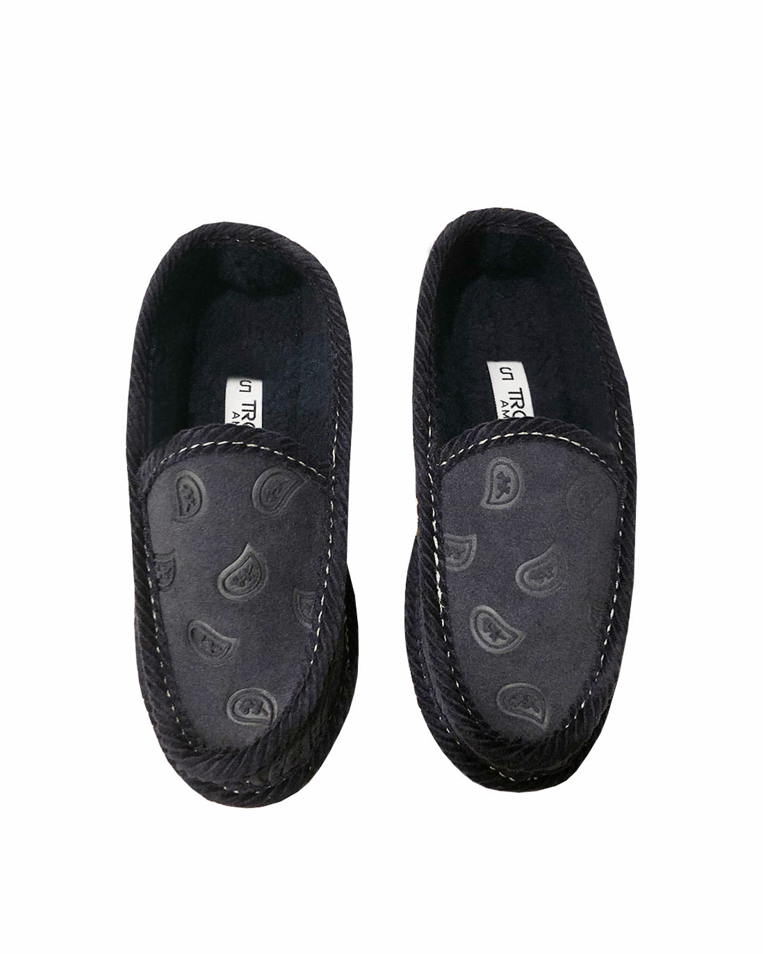 Trooper America Navy Bandana Faux Fur Slip-On Shoe | Bandana Trooper America Navy Bandana Faux Fur Slip-On Shoe | Bandana