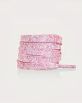 Bandana Paisley Shoe Laces 47-inch, Pink/White (1 Pair)
