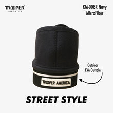 Load image into Gallery viewer, KM-008R Navy MicroFiber Street Style - SKATEBOARDING SLIP-ON SHOE
