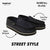 KM-008R Navy MicroFiber Street Style - SKATEBOARDING SLIP-ON SHOE