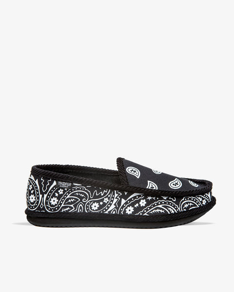 Trooper America Black Bandana Shoe | Bandana Athletic Comfy Slip-On